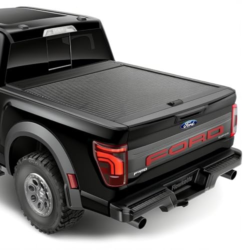 Retractable Hard Truck Bed Tonneau Cover Compatible with 2015-2025 Ford