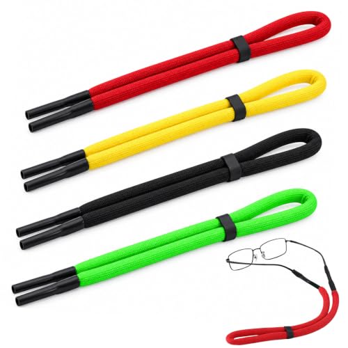 Image of Zovonx 4Pcs Floating Glasses Strap 13" Adjustable Buoyant Eyewear Lanyard