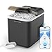 Oritouchpop Ice Makers Countertop APP Control Smart Ice Machine Portable Ice Maker with Self-Cleaning Function 6 Minutes 9 Bullet Ice WiFi Remote Control for Home Camping