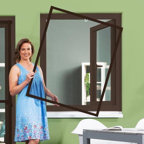 empasa Moustiquaire fenêtre, Master Slim blanc, marron ou anthracite