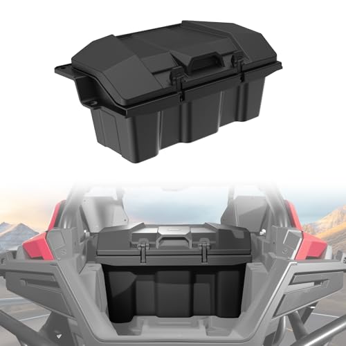 XUTVOTOR 60 QT Cargo Box for Polaris RZR PRO R 2022-2025, Black Poly Water Resistant Forward Cargo Storage Bin for Polaris RZR PRO R / R4 2022 2023 2024 2025 Accessories, Replacement OEM # 2884235