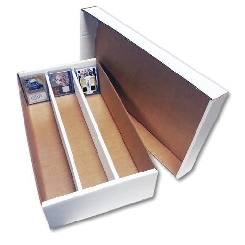 Super Shoe 3-Row Storage Box (3000 Ct.) - Cardboard Storage Box - Baseball,Football, Basketball, Hockey, Nascar, Sportscards, Gaming & Trading Cards Collecting Supplies by MAX PRO (1)