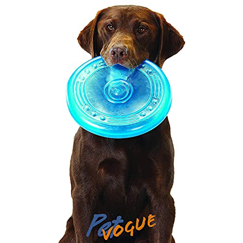 Image of PetVogue Fetching Disc | Flyer Frisbee Rubber I Fetch Dog Toy I Dog and Puppies I Flyer Dog Toy I Flying Saucer I Pet Toys for Small, Medium, Large Pets