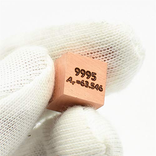 Pure Metal Copper 10mm Density Cu Cube for Element Collections Lab Experiment Material Hobbys Simple Substance Block Display DIY