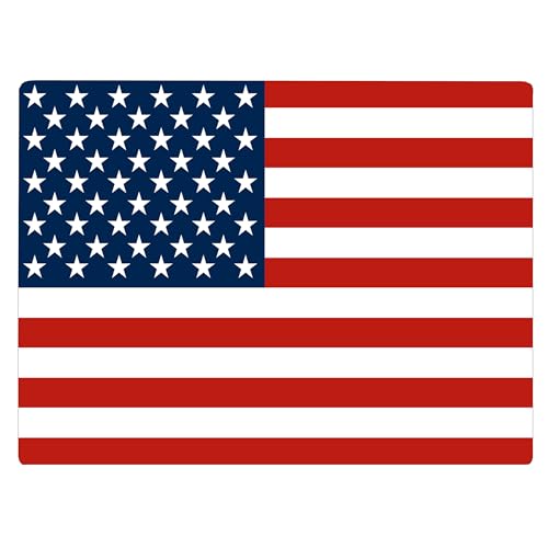 Tabla de Cortar Rectangular de Vidrio Templado USA Flag miniatura 1