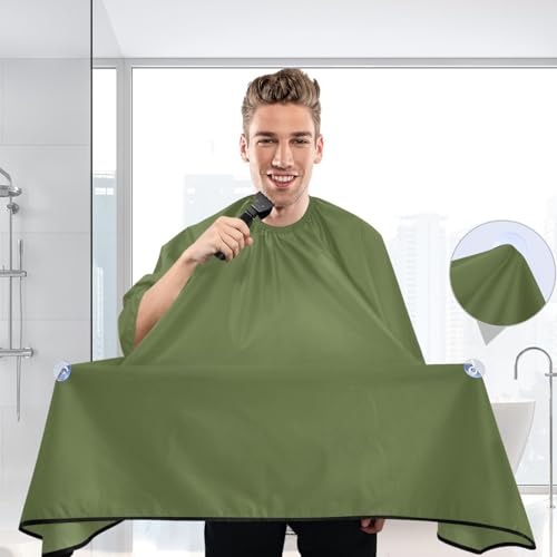 Capa de barbería impermeable color sólido para hombre miniatura 6