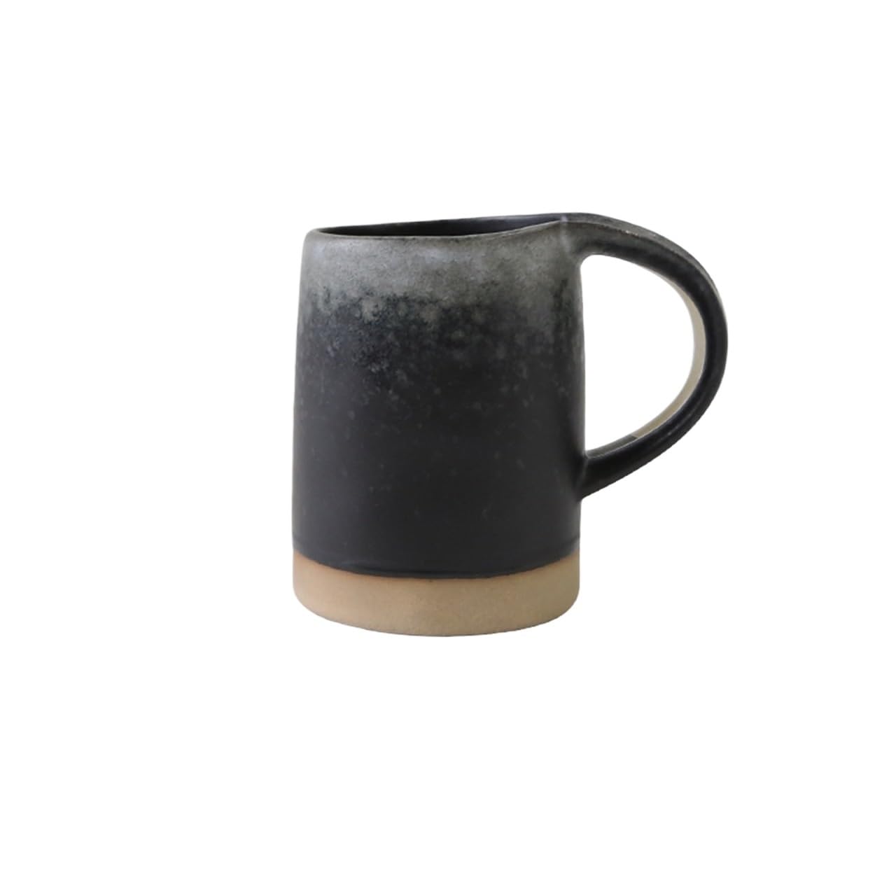 HLHLOP777 Coffee Mugs Ceramic Cup Retro Heightened Mug Black and White Latte Coffee 400ml Coffee Cup(Black)