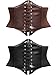SATINIOR 2 Stücke Steampunk Korsett Gürtel Retro Breite Korsett Gürtel Elastischer Gürtel Gebunden