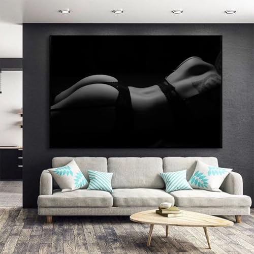 Toile femme sexy calligraphie affiche vintage decoration maison salon 80x110cm
