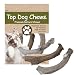 Top Dog Chews Brand - 3 Pack - Deer And Elk Antler Dog Chews Medium 4"-6". Perfect For Small And Medium Dogs