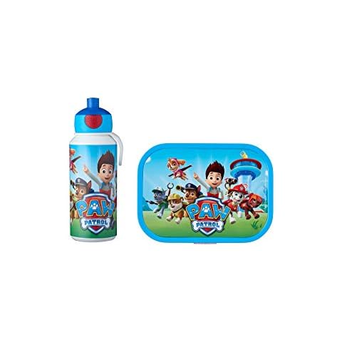 Mepal Pausenset Campus Paw Patrol - Trinkflasche und Brotdose mit Bento-Einsatz - ideal für Schule und Freizeit - spülmaschinenfest, ABS, 20.5 x 7.5 x 18.8 Cover