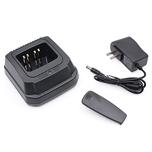 Replace NTN9858 NTN8923 NTN7144 Battery Charger with Belt Clip for Motorola XTS2500 XTS3000 XTS5000 MT2000 MTS2000 HT1000 GP900 GP1200 PR1500 Radio ( NO-IMPRES)