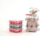 Holiday Classics 3pk Melty Cube Scented Wax Melts: Christmas Tree (#1 Seller for 13 years -evergreen), Boughs & Berries (red berries,evergreens), Hearthside Cinnamon (house-warming spicy cinnamon blend). 3.2 oz each