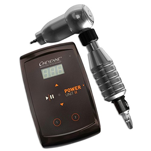 TATTOO KIT HAWK CHEYENNE THUNDER SILVER - MACHINE & POWER SUPPLY PU2 & GRIP 21mm