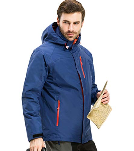 WanYangg 3 en 1 Chaqueta Impermeable De Montaña Hombre, Abrigos Chaquetas De...