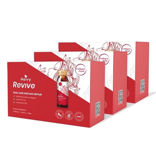 Heivy Liquid Collagen for Women, 10,000mg Marine, 30 Pack