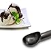 Nonstick Anti-Freeze Ice Cream Scoop, SourceTon 2 Pack of 1.5 Oz Aluminum Ice Cream Spoon, Ice Cream Dipper Black + White