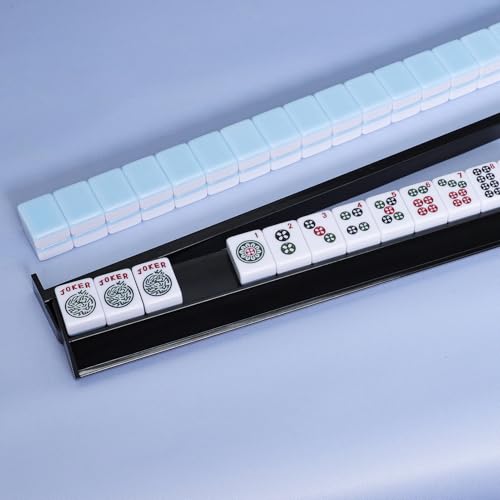 4 piezas de soportes para fichas de Mahjong con empujadores miniatura 7