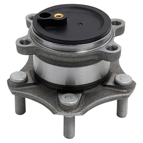 Image of TRQ 2 Piece Rear Wheel Bearing & Hub Assembly Set with ABS Sensor Compatible with 2014-2018 Mazda 3
