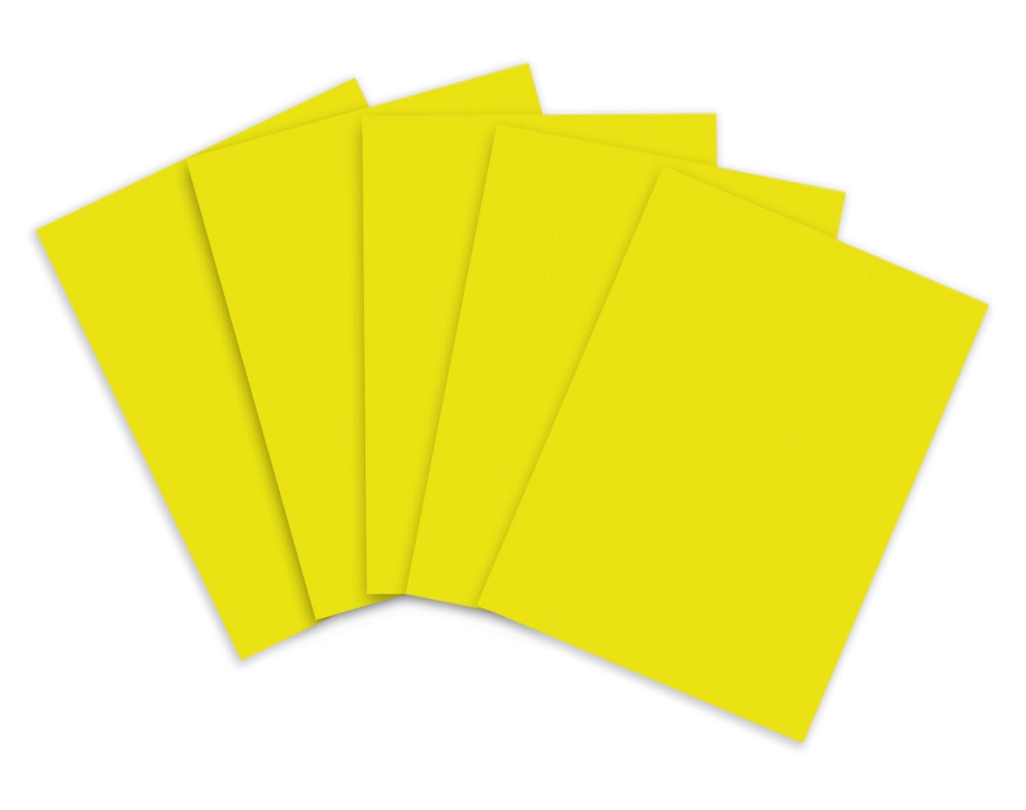 Clairefontaine 93821C - Pacco da 25 fogli di Carta Poster fluo 90g/m² - Formato 60x80cm - decoupage, Scrittura, Collage - hobby creativo Adulti e Bambini - Colore giallo limone