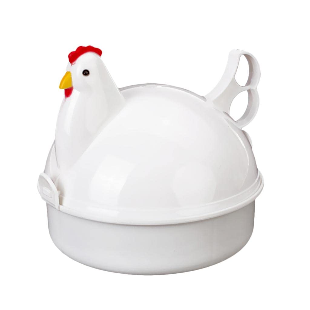 CALANDIS® Chicken Microwave Egg Cooker Poacher Boiler Steamer Kitchen Tool 4 Eggs-image-15