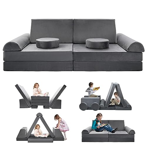 Image of SUNYRISY 10pcs Kids Play Couch