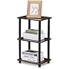 FURINNO Turn-N-Tube 2 Space Shelf, Walnut/Brown