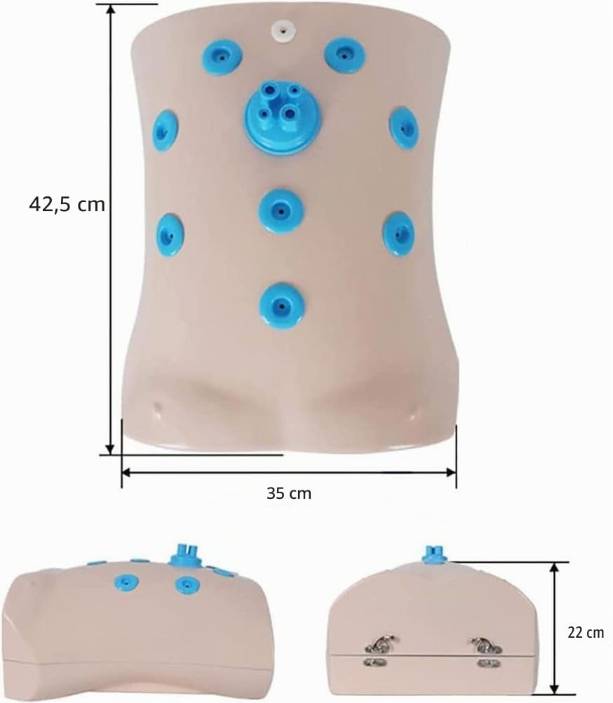 Caja de Entrenamiento Simulador Laparoscópico, Simulador de Laparoscopia,Entrenador Ejercicios Laparoscopia Kit Entrenamiento Endo 10 Módulos de Entrenamiento 4 Instrumentos Quirúrgicos