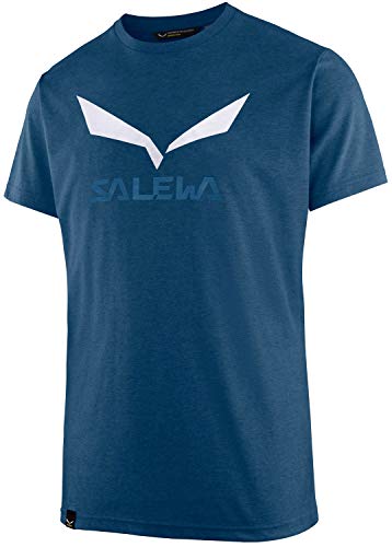Salewa Solidlogo Dry M S/S, Maglietta Uomo, Blu