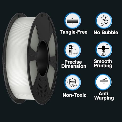 Image of GAINTARM Glow in The Dark PLA Filament,Luminous Rainbow 3D Printer Filament 1.75mm,Dimensional Accuracy + /- 0.02 mm,High Brightness and Long Time Glow, Christmas Rainbow Fit for Most FDM 3D Printer