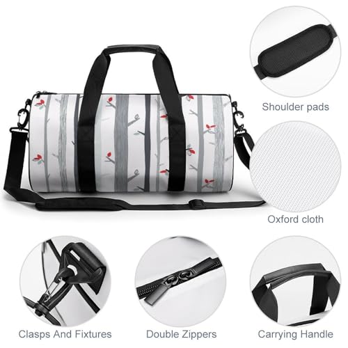 Duffel bag oiseaux arbre 45cm léger et polyvalent pour le camping - 5