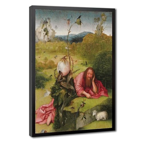 Toile Saint Jean-Baptiste Bosch cadre suspendu décoration murale chambre
