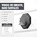 Sud Scrub Antimicrobial Shower Hooks, Self Adhesive, Heavy Duty Removable, Stick On for Hanging, Bathroom Towel Hook (Charcoal)