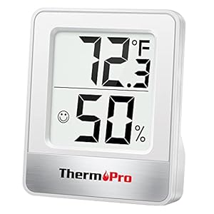 ThermoPro TP49 Digital Hygrometer Indoor Thermometer Humidity Meter Room Thermometer with Temperature and Humidity Monitor Mini Hygrometer Outdoor
