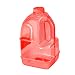 1 Gallon BPA FREE Reusable Plastic Drinking Water Big Mouth Dairy Bottle Jug Container with Holder - Red