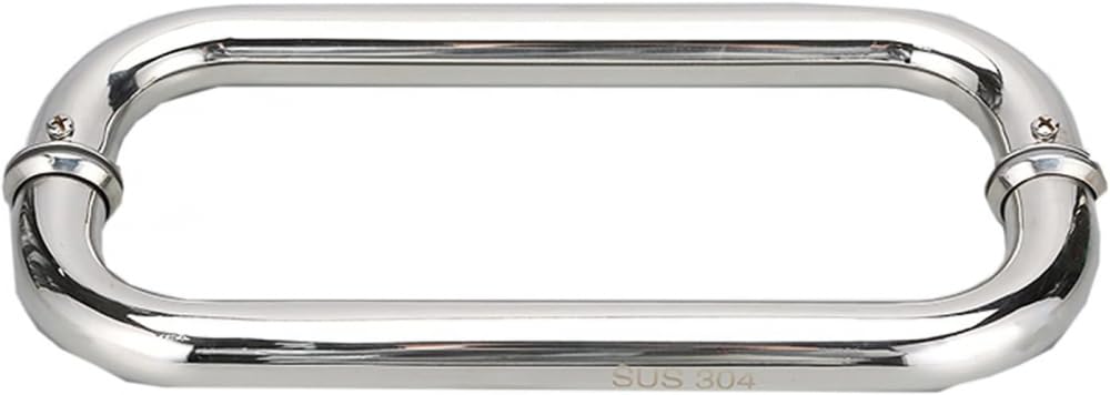 Poignée de douche en acier inoxydable 275 mm et bouton de porte
