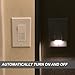 2Pack SOZULAMP Illuminated Light Switch-Single Pole Wall Switch with Night Light, 15A 120/277V,3 Wire, Grounding Screw, Glossy White