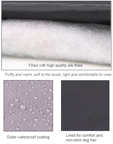Manteau imperméable chien avec anneaux en D pour des balades au sec en toute sécurité - 7