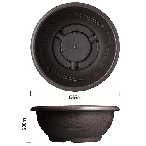 Amazon.co.jp: スドー メダカ鉢 黒茶 18号 お一人様2点限り : DIY
