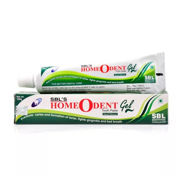 HOMOEDENT TOOTH PASTE SAUNF GEL 100 GM SBL (pack of 2)