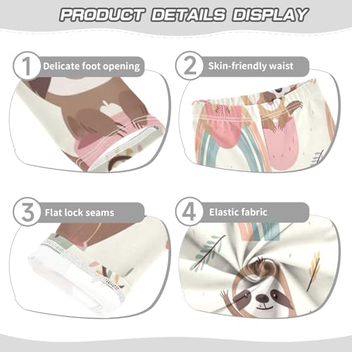 Toddler Girls Leggings Printed Yoga Pants Leggings Yellow Blue Cup Koala for Kids3