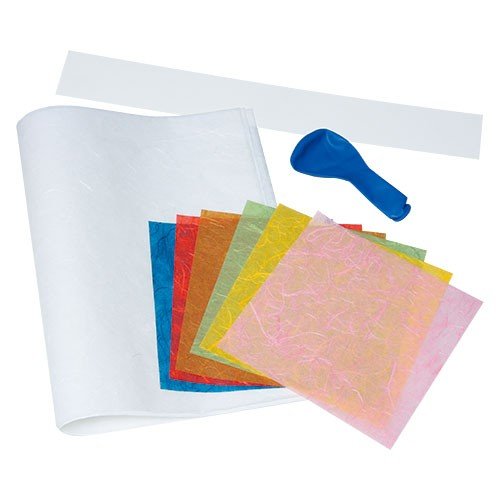 和紙の風船ランプシェード 制作キット 完成サイズ 約180φ×H250mm あかりの造形 シェード素材