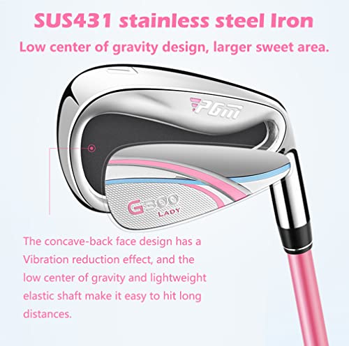 Conjuntos-de-Golf-para-MujerSet-Completo-para-Principiantes11-Palos-de-Golf-con-Bolsa-de-TransporteEje-de-GrafitoMujer-Mano-Derecha