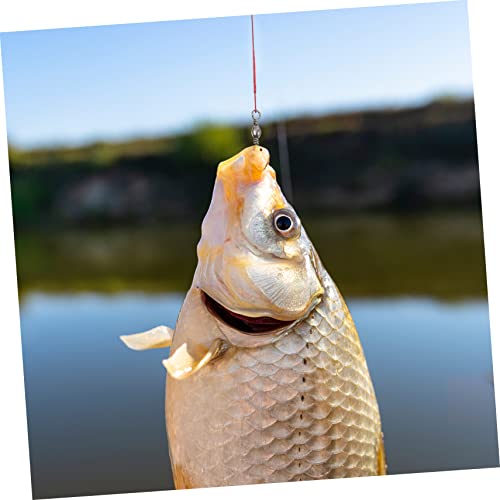 100 piezas de líderes de pesca con anilla giratoria y snap de alta resistencia miniatura 5