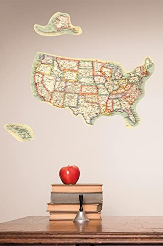 Miniatura 2 de Tendencias Internacional tradicionales Póster Mapa EE. UU. Etiqueta autoadhesiva 18" x 24"