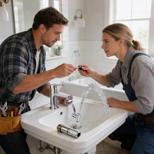 Rotación flexible de 1080 grados en extensor de grifo para baño y hotel 5