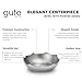 GUTE Decorative Silver Moon Decorative Metal Torn Hammered Asymmetrical Centerpiece Bowl with Pointed Edges, 8.5in Catch All, Silver Stainless Steel Metal, Accent Basket Fruit, Potpourri, Jewelry