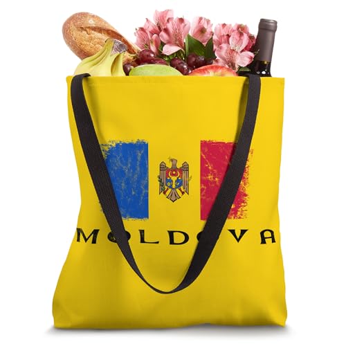 Bolso Tote con bandera de Moldavia miniatura 4