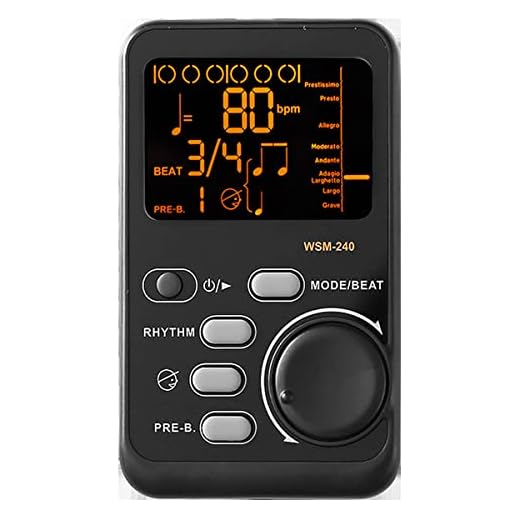 Metronomo Digitale Multifunzione, Accordatore Elettronico, Generatore di Suoni Digital Beat Tempo, Batteria o USB Ricaricabile, per Pianoforte Violino Chitarra Trap Tamburo Esecuzione di Tutti gli