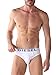 Diesel Men's Blade 3-Pack Cotton Stretch Brief, White, S